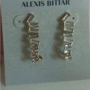 NEW Alexis Bittar Crystal Ear Climber Earrings
